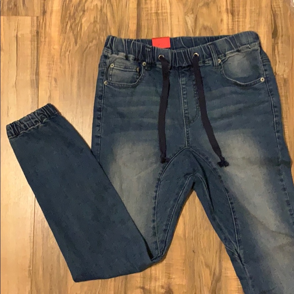 VICTORIOUS denim joggers